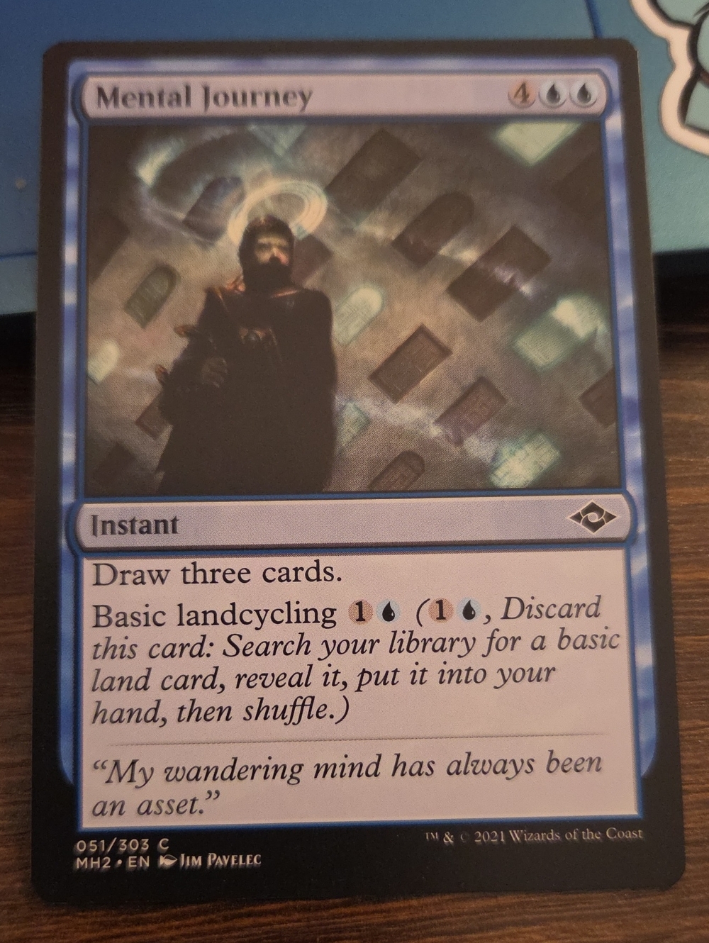 Mental Journey - Blue Magic: The Gathering Instant Card